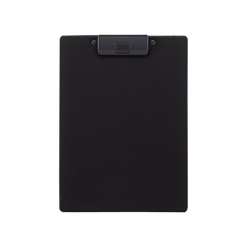 リヒトラブ クリップボード 捺印対応 A4タテ 黒 A2980-24