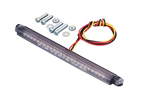 キジマ (kijima) バイク バイクパーツ テールランプ スリムラインタイプ ダブルLED 全長130mm カラー:..