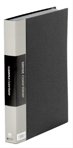 クリアーファイル カラーベース トリプル A4タテ型 黒 132-3C