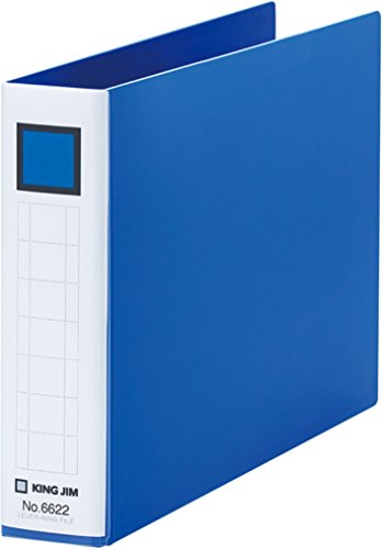 乐天商城 - キングジム レバーリングファイル B6ヨコ 適正収納枚数250枚 6622青