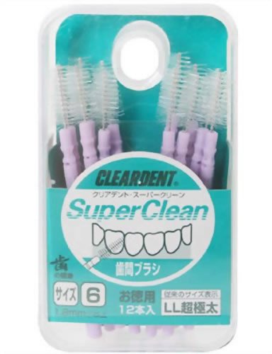 広栄社 クリアデント 歯間ブラシLL極太 お徳用 サイズ6