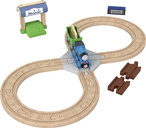 マテル(MATTEL) きかんしゃトーマス 木製レールシリーズ(Thomas) トーマスのレールセット 車両電車プレイセット3才~プレゼント H