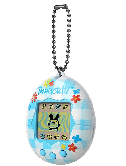 TAMAGOTCHI 42880 バンダイ 第2世代 フラワーギンガムシェル チェーン付き オリジナルバーチャルリアリティペット マルチカラー