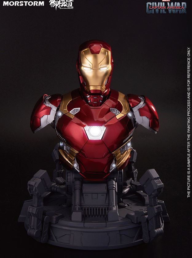 アイアンマン マーク46 MARK46 バストプラモデルキット MORSTORM＆御模道（E-Model）Iron Man MK46 胸像 組み立て式 5/9日より入荷しました