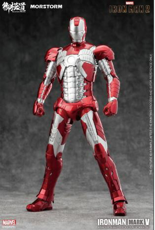 スーパーセール対象商品　御模道 MORSTORM 1/9 スケール MARVEl マーベール IRON MAN アイアンマン MK5 色分け済 組立式 プラモデル LED 　DX版　発光可能 プラモデル　コレクション　プレゼント　ギフト