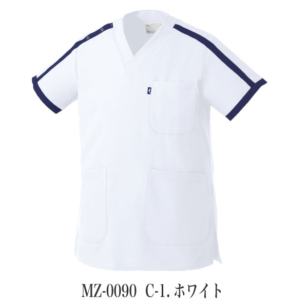 ミズノ スクラブ mz-0090 男女兼用 メンズ レディース 医療用 白衣 制菌 制電 吸汗...