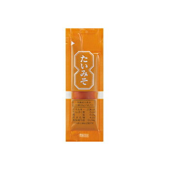 　　　　　　　 三島　たいみそ　1袋8gあたり エネルギー(kcal) 23 炭水化物(g) 4.8 たんぱく質(g) 0.4 食塩相当量(g) 0.24 脂質(g) 0.2みそと鯛を原料にした甘口のペーストみそです。田楽などの料理にもご利用いただけます。全国の病院、養護施設などの食事に使っていただいています。
