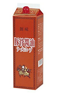 【送料無料】★まとめ買い★ 創味 豚骨醤油ラーメンスープ 1.8L ×6個【イージャパンモール】