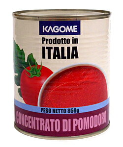 【イージャパンモール】【返品・交換・キャンセル不可】 必ず2通目のメールをご確認ください。 ※本商品は熨斗・包装（ラッピング）はお承り出来ない商品となります。 ※2通目のメールをご案内した後でのキャンセルやお届け先の変更等はお承りできませんのでご注意ください。※商品はご注文（ご決済）後、3-5営業日で発送（土・日・祝日除く）となります。※配送業者と契約がないため、送付先が北海道・沖縄・離島の場合キャンセルとさせていただきます。※送付先が東北の場合別途300円の送料を加算させていただきます。※掲載商品の在庫について 掲載商品につきましては、他店併売商品となります。 「在庫有り」の記載がありましても、ご注文後に完売やメーカー欠品となる場合がございます。 完売やメーカー欠品の場合には、ご注文をキャンセルとさせて頂く場合がありますので予めご了承下さい。 ※発送予定日は、在庫がある場合の予定日となります。 ※納期が遅れます場合には改めてご連絡させて頂きます。うま味と赤さが特長のイタリア産トマトを裏ごしし、約6倍に濃縮しました。味つけをしていませんので用途が広く、料理の色合いとコクを加えたいときに幅広くお使いいただけます。 ●原材料名 トマト ●原産国名 イタリア ●賞味期限 かんぶたに記載 ●保存方法 開缶後は味が変わりやすいので、できるだけ一度にお使い下さい。使い残した場合は、冷蔵庫に保存して、なるべくお早めにお使いください。 850g×12個【メーカー・製造または販売元】カゴメ株式会社0120-401-831【広告文責】株式会社イージャパンアンドカンパニーズ 072-875-6666《ご注意ください》 ※本商品はキャンセル・返品・交換不可の商品です。 ※場合によっては上記お日にちよりもお届けまでにお時間をいただく場合がございます。 ※商品の写真はイメージです。 　不良品、内容相違、破損、損傷の場合は良品と交換させていただきますが、完売やメーカー欠品などの場合にはご返金でのご対応とさせていただきます。 　但し、商品到着から3日以内にご連絡をいただけない場合、ご対応致しかねます。 ※本商品は熨斗・包装（ラッピング）はお承り出来ない商品となります。 ※商品がリニューアルしている場合、リニューアル後の商品にてお届けとなる場合がございます。 　リニューアルにより商品内容、容量、パッケージ等が異なる場合であってもキャンセル・返品・交換はお承りしておりません。 ※ご注文後、完売やメーカー欠品等の場合には該当商品をキャンセルとさせていただく場合がありますので予めご了承ください。[関連キーワード：調味料　うま味　イタリア産　トマト　裏ごし　濃縮　色合い　コク　業務用]