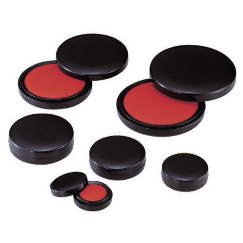 【送料無料】【個人宅届け不可】【法人（会社・企業）様限定】朱肉　エコス　40号　直径42mm　1個