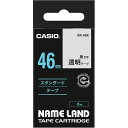 【送料無料】【個人宅届け不可】【法人(会社・企業)様限定】NAME LAND スタンダードテープ 46mmx6m 透明/黒文字 1個