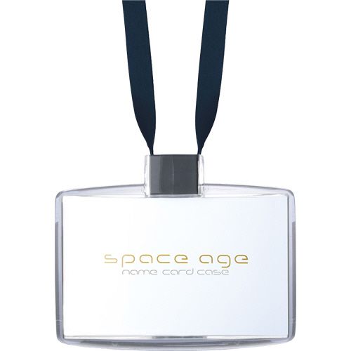 【送料無料】【個人宅届け不可】【法人（会社・企業）様限定】space age ネームカードホルダー 名刺サイズ ブラック 1個