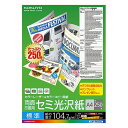 【送料無料】【個人宅届け不可】【法人(会社・企業)様限定】カラーレーザー&カラーコピー用紙 両面セミ光沢 A4 標準 1冊(250枚)