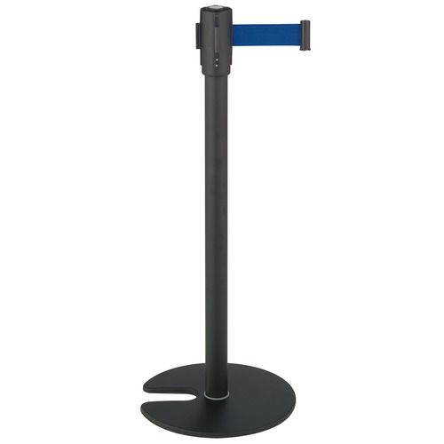 【送料無料】【個人宅届け不可】【法人（会社・企業）様限定】ベルトパーテーションスタンドD スチール ベルト青 1台