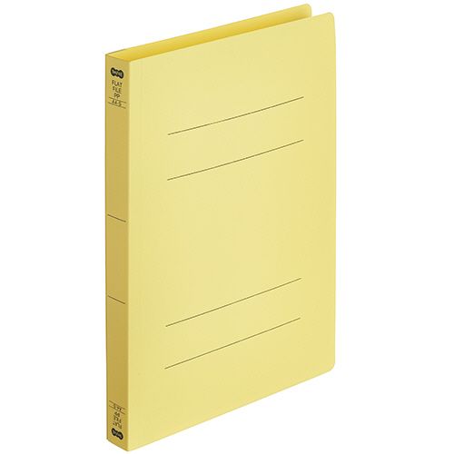 【送料無料】【個人宅届け不可】【法人（会社・企業）様限定】フラットファイル厚とじ(PP) A4タテ 250枚収容 背幅28mm イエロー 1パック(5冊)
