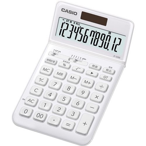 【送料無料】【個人宅届け不可】【法人(会社・企業)様限定】デザイン電卓 12桁 ジャストタイプ ホワイト 1台 【送料無料】【個人宅届け不可】【法人(会社・企業)様限定】デザイン電卓 12桁 ジャストタイプ ホワイト 1台