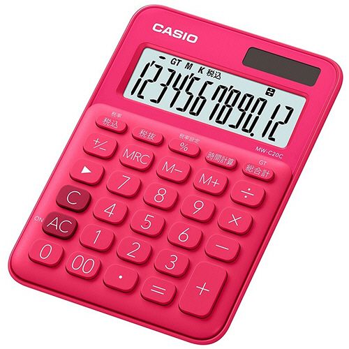 【送料無料】【個人宅届け不可】【法人(会社・企業)様限定】カラフル電卓 ミニジャストタイプ 12桁 ビビッドピンク 1台 【送料無料】【個人宅届け不可】【法人(会社・企業)様限定】カラフル電卓 ミニジャストタイプ 12桁 ビビッドピンク 1台