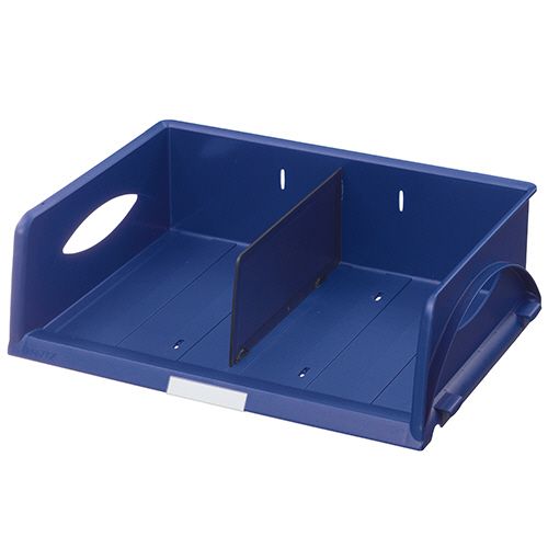 【送料無料】【個人宅届け不可】【法人（会社・企業）様限定】プラス ソートトレー A4ヨコ ブルー 1個