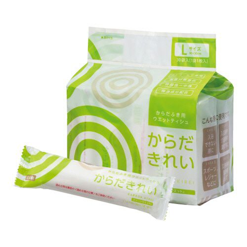 【送料無料】【個人宅届け不可】【法人（会社・企業）様限定】クリーンウェット　からだきれい　Lサイズ　1パック(30本)【イージャパンモール】