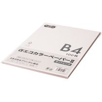 【代引不可】【イージャパンモール】【返品・交換・キャンセル・日時指定不可・法人（会社・企業）様限定】 必ず2通目のメールをご確認ください。 ※本商品は熨斗・包装（ラッピング）はお承り出来ない商品となります。 ※本商品はお届け先様名が法人（企業・会社）様宛ての場合のみお承りとなり、個人様宛てのご注文はお承りしておりませんので予めご了承くださいませ。 ※領収書につきましてはeメールにPDFファイルを添付してのご案内のみとなります。 ※本商品は【イージャパンショッピングモール】（イージャパンモール）の他の商品と同梱することは出来ません。※商品はご注文（ご決済）後、2-5営業日で発送（土・日・祝日除く）となります。※配送業者と契約がないため、送付先が沖縄・離島・一部地域の場合キャンセルとさせていただきます。※発送予定日は、在庫がある場合の予定日となります。 ※在庫がない場合には、キャンセルとさせて頂きます。 ※納期が遅れます場合には改めてご連絡させて頂きます。※本商品はメーカー取り寄せ商品となります。 流動在庫となりますためお手配時に在庫がない場合はキャンセルとさせていただきます。 在庫と納期のご確認が必要な場合は事前にお問い合わせください。 ※キャンセル・返品・交換・日時指定不可です。（平日のみのお届け） ※ご注文確定後でのお届け先の変更等はお承りできませんのでご注意ください。 ※本商品は法人（企業・会社）様限定商品となり、お届け先は「法人（企業・会社）様」に限ります。（個人様宛てへのお届けはお承りしておりません） 　お届け先に法人名が確認できる表札等がない場合、お届けをお承りすることができなくなっております。 　また、商品のお受取人様名に法人（企業・会社）様名をご記入いただけない場合もご注文をお承りできません。 ※置き配や宅配ボックスへの配送も承れませんので、お届け時にお留守でないようお願い致します。 ※沖縄・離島および一部地域へのお届けは出来ません。 ※商品のお写真はイメージ画像です。概要 森林認証紙を使用し、環境負荷の低減に努めたカラーペーパーです。 商品説明 ●100枚入のお手軽少量パック、B4ライトピンクのカラーペーパーです。 仕様 サイズ B4 寸法 257×364mm 紙質 色上質紙 紙色 ライトピンク 坪量 約64g/m2 厚み 約0.089mm 古紙パルプ配合率 1％以上 その他仕様 ●対応機種：モノクロコピー、モノクロレーザー、カラーコピー、カラーレーザー、軽印刷 備考 ※2020年4月より厚みの表記をより実態に即した管理基準値（センター値）に変更いたしました。実際の紙質に変更はございません。 シリーズ名 αエコカラーペーパーII 【広告文責】株式会社イージャパンアンドカンパニーズ 072-875-6666《ご注意ください》 ※本商品はキャンセル・返品・交換・日時指定不可の商品です。 　不良品、内容相違、破損、損傷の場合は良品と交換いたします。 　但し、商品出荷より7日以上たった商品につきましては交換いたしかねますのでご注意ください。 ※商品がリニューアルしている場合、リニューアル後の商品をお届けします。 ※法人（企業・会社）様宛ての場合のみご注文をお承りしております。（個人様宛てへのお届けはお承りしておりません） 　配送の日時指定は出来ません。お届け時にお留守でないようお願い致します。[関連キーワード：OAサプライ コピー用紙 カラーペーパー カラーペーパー　B4]