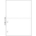 【送料無料】【個人宅届け不可】【法人(会社・企業)様限定】マルチプリンタ帳票(FSC森林認証紙) A4白紙 2面2穴 1箱(500枚)(2)