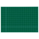 【送料無料】【個人宅届け不可】【法人(会社・企業)様限定】カッティングマット 再生PVC製 片面使用 300×220×3mm グリーン 1枚