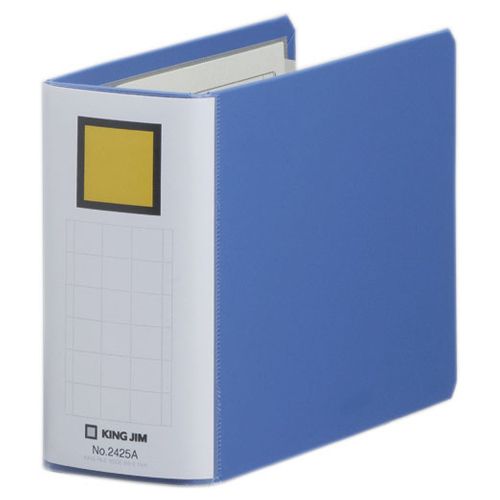 【代引不可】【イージャパンモール】【返品・交換・キャンセル・日時指定不可・法人（会社・企業）様限定】 必ず2通目のメールをご確認ください。 ※本商品は熨斗・包装（ラッピング）はお承り出来ない商品となります。 ※本商品はお届け先様名が法人（企業・会社）様宛ての場合のみお承りとなり、個人様宛てのご注文はお承りしておりませんので予めご了承くださいませ。 ※領収書につきましてはeメールにPDFファイルを添付してのご案内のみとなります。 ※本商品は【イージャパンショッピングモール】（イージャパンモール）の他の商品と同梱することは出来ません。※商品はご注文（ご決済）後、2-5営業日で発送（土・日・祝日除く）となります。※配送業者と契約がないため、送付先が沖縄・離島・一部地域の場合キャンセルとさせていただきます。※発送予定日は、在庫がある場合の予定日となります。 ※在庫がない場合には、キャンセルとさせて頂きます。 ※納期が遅れます場合には改めてご連絡させて頂きます。※本商品はメーカー取り寄せ商品となります。 流動在庫となりますためお手配時に在庫がない場合はキャンセルとさせていただきます。 在庫と納期のご確認が必要な場合は事前にお問い合わせください。 ※キャンセル・返品・交換・日時指定不可です。（平日のみのお届け） ※ご注文確定後でのお届け先の変更等はお承りできませんのでご注意ください。 ※本商品は法人（企業・会社）様限定商品となり、お届け先は「法人（企業・会社）様」に限ります。（個人様宛てへのお届けはお承りしておりません） 　お届け先に法人名が確認できる表札等がない場合、お届けをお承りすることができなくなっております。 　また、商品のお受取人様名に法人（企業・会社）様名をご記入いただけない場合もご注文をお承りできません。 ※置き配や宅配ボックスへの配送も承れませんので、お届け時にお留守でないようお願い致します。 ※沖縄・離島および一部地域へのお届けは出来ません。 ※商品のお写真はイメージ画像です。概要 オフィスの定番。両開きパイプ式ファイル！ 商品説明 ●書類の抜き差しに便利な両開きパイプ式ファイルのB6ヨコ、背幅66mmの青です。●スライドさせるだけでとじ具がはずせます。●表紙にパーツが残らない！ 仕様 サイズ B6ヨコ 色 青 寸法 W203×H145mm 背幅 66mm とじ厚 50mm とじ穴間隔 80mm 収容枚数 500枚 穴数 2穴 背見出し紙 あり（両面印刷（青/緑・赤/黄の4色入）、抜き差し可能） 材質 オレフィン素材貼表紙、表紙芯材：再生紙100％、とじ具：スチール 重量 259g 付属品 カラーインデックス1組 JANコード 4971660019052 環境商品 古紙パルプ配合率81％以上エコマーク認定番号：17112075 【メーカー・製造または販売元】キングジム【広告文責】株式会社イージャパンアンドカンパニーズ 072-875-6666《ご注意ください》 ※本商品はキャンセル・返品・交換・日時指定不可の商品です。 　不良品、内容相違、破損、損傷の場合は良品と交換いたします。 　但し、商品出荷より7日以上たった商品につきましては交換いたしかねますのでご注意ください。 ※商品がリニューアルしている場合、リニューアル後の商品をお届けします。 ※法人（企業・会社）様宛ての場合のみご注文をお承りしております。（個人様宛てへのお届けはお承りしておりません） 　配送の日時指定は出来ません。お届け時にお留守でないようお願い致します。[関連キーワード：文房具 ファイル パイプ式ファイル 両開き]