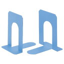 【送料無料】【個人宅届け不可】【法人(会社・企業)様限定】ブックエンド T型 小 ライトブルー 1組(2枚)