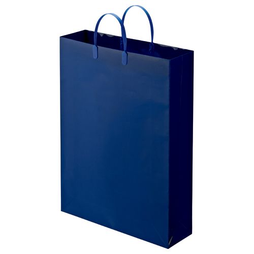 【送料無料】【個人宅届け不可】【法人（会社・企業）様限定】ラミネートバッグ　特大　ヨコ380×タテ510×マチ幅110mm　紺　1パック(10枚)