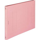 【送料無料】【個人宅届け不可】【法人(会社・企業)様限定】フラットファイル(環境) 樹脂押え具 B4ヨコ 150枚収容 背幅18mm ピンク 1セット(10冊)