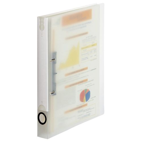 【送料無料】【個人宅届け不可】【法人（会社・企業）様限定】Dリングファイル A4タテ 2穴 200枚収容 20mmとじ 背幅38mm クリア 1セット(10冊)