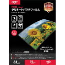 【送料無料】【個人宅届け不可】【法人(会社・企業)様限定】ECOパウチフィルム A4 75μ 1パック(100枚)