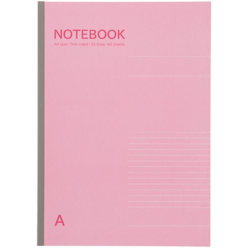 【送料無料】【個人宅届け不可】【法人（会社・企業）様限定】ノートブック A4 A罫7mm 40枚 1セット(10冊)