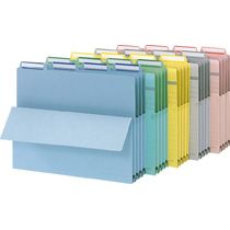 【送料無料】【個人宅届け不可】【法人（会社・企業）様限定】4カット持出しフォルダー　A4　緑　1組(4冊)【イージャパンモール】