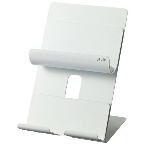 【送料無料】【個人宅届け不可】【法人（会社・企業）様限定】組み替えられるマグネットスタンド　ユートリム　スマホ・タブレット兼用　ホワイト　1個