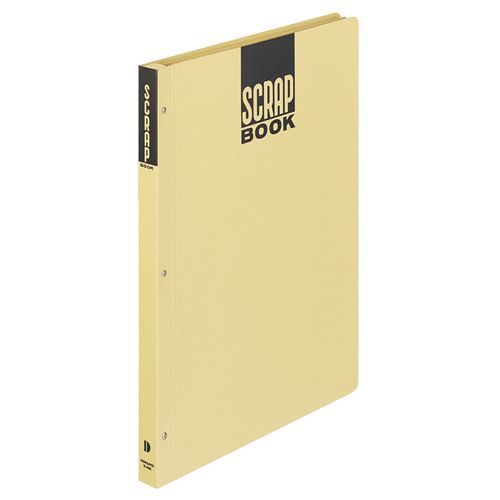 【送料無料】【個人宅届け不可】【法人（会社・企業）様限定】スクラップブックD(とじこみ式) B4 中紙28枚 背幅25mm クラフト 1冊【イージャパンモール】