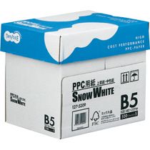 【送料無料】【個人宅届け不可】【法人（会社 企業）様限定】PPC用紙 SNOW WHITE B5 1箱(2500枚:500枚x5冊)【イージャパンモール】