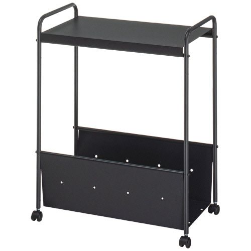 【送料無料】【個人宅届け不可】【法人（会社・企業）様限定】パーソナルワゴン　サテンブラック　1台..