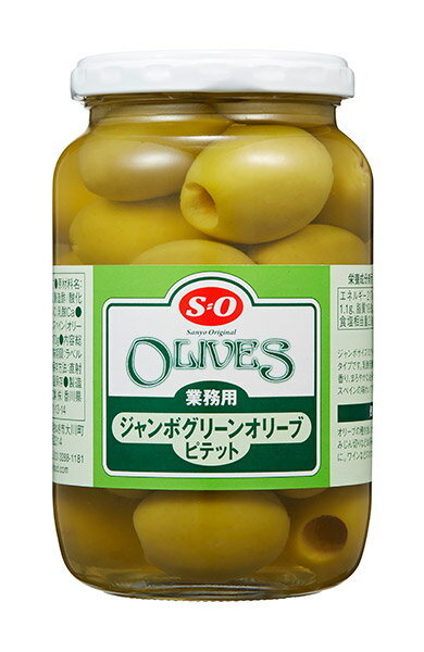 【送料無料】★まとめ買い★ S=O ピテットジャンボグリーンオリーブ 385g ×12個【イージャパンモール】