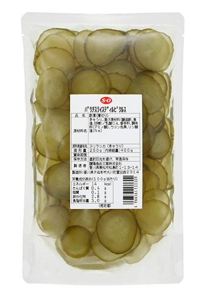 【送料無料】★まとめ買い★ S=O パウチスライスディルピクルス 400g ×12個【イージャパンモール】