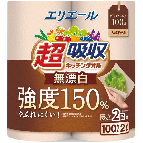 【代引不可】【イージャパンモール】【返品・交換・キャンセル・日時指定不可・法人（会社・企業）様限定】 必ず2通目のメールをご確認ください。 ※本商品は熨斗・包装（ラッピング）はお承り出来ない商品となります。 ※本商品はお届け先様名が法人（企業・会社）様宛ての場合のみお承りとなり、個人様宛てのご注文はお承りしておりませんので予めご了承くださいませ。 ※領収書につきましてはeメールにPDFファイルを添付してのご案内のみとなります。 ※本商品は【イージャパンショッピングモール】（イージャパンモール）の他の商品と同梱することは出来ません。※商品はご注文（ご決済）後、2-5営業日で発送（土・日・祝日除く）となります。※配送業者と契約がないため、送付先が沖縄・離島・一部地域の場合キャンセルとさせていただきます。※発送予定日は、在庫がある場合の予定日となります。 ※在庫がない場合には、キャンセルとさせて頂きます。 ※納期が遅れます場合には改めてご連絡させて頂きます。※本商品はメーカー取り寄せ商品となります。 流動在庫となりますためお手配時に在庫がない場合はキャンセルとさせていただきます。 在庫と納期のご確認が必要な場合は事前にお問い合わせください。 ※キャンセル・返品・交換・日時指定不可です。（平日のみのお届け） ※ご注文確定後でのお届け先の変更等はお承りできませんのでご注意ください。 ※本商品は法人（企業・会社）様限定商品となり、お届け先は「法人（企業・会社）様」に限ります。（個人様宛てへのお届けはお承りしておりません） 　お届け先に法人名が確認できる表札等がない場合、お届けをお承りすることができなくなっております。 　また、商品のお受取人様名に法人（企業・会社）様名をご記入いただけない場合もご注文をお承りできません。 ※置き配や宅配ボックスへの配送も承れませんので、お届け時にお留守でないようお願い致します。 ※沖縄・離島および一部地域へのお届けは出来ません。 ※商品のお写真はイメージ画像です。概要 油きり、水きり、下ごしらえに。 商品説明 ●メーカー独自開発エンボス加工の空間に油をキープし、裏抜けしにくい。2ロール×24パックセットです。 仕様 1シートサイズ タテ228×ヨコ200mm 材質 パルプ100％ 生産国 日本 その他仕様 ●内容量：100カット（1ロールあたり） シリーズ名 エリエール JANコード 4902011112153 【メーカー・製造または販売元】大王製紙《ご注意ください》 ※本商品はキャンセル・返品・交換・日時指定不可の商品です。 　不良品、内容相違、破損、損傷の場合は良品と交換いたします。 　但し、商品出荷より7日以上たった商品につきましては交換いたしかねますのでご注意ください。 ※商品がリニューアルしている場合、リニューアル後の商品をお届けします。 ※法人（企業・会社）様宛ての場合のみご注文をお承りしております。（個人様宛てへのお届けはお承りしておりません） 　配送の日時指定は出来ません。お届け時にお留守でないようお願い致します。[関連キーワード：衣料・生活用品　生活雑貨　キッチン用品　ペーパータオル（キッチン用）]