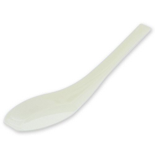 【送料無料】【個人宅届け不可】【法人（会社・企業）様限定】プラスチックレンゲ　13cm　アイボリー　単袋　1パック(100本)【イージャパンモール】