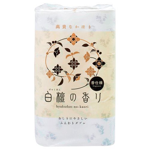 【代引不可】【イージャパンモール】【返品・交換・キャンセル・日時指定不可・法人（会社・企業）様限定】 必ず2通目のメールをご確認ください。 ※本商品は熨斗・包装（ラッピング）はお承り出来ない商品となります。 ※本商品はお届け先様名が法人（企業・会社）様宛ての場合のみお承りとなり、個人様宛てのご注文はお承りしておりませんので予めご了承くださいませ。 ※領収書につきましてはeメールにPDFファイルを添付してのご案内のみとなります。 ※本商品は【イージャパンショッピングモール】（イージャパンモール）の他の商品と同梱することは出来ません。※商品はご注文（ご決済）後、2-5営業日で発送（土・日・祝日除く）となります。※配送業者と契約がないため、送付先が沖縄・離島・一部地域の場合キャンセルとさせていただきます。※発送予定日は、在庫がある場合の予定日となります。 ※在庫がない場合には、キャンセルとさせて頂きます。 ※納期が遅れます場合には改めてご連絡させて頂きます。※本商品はメーカー取り寄せ商品となります。 流動在庫となりますためお手配時に在庫がない場合はキャンセルとさせていただきます。 在庫と納期のご確認が必要な場合は事前にお問い合わせください。 ※キャンセル・返品・交換・日時指定不可です。（平日のみのお届け） ※ご注文確定後でのお届け先の変更等はお承りできませんのでご注意ください。 ※本商品は法人（企業・会社）様限定商品となり、お届け先は「法人（企業・会社）様」に限ります。（個人様宛てへのお届けはお承りしておりません） 　お届け先に法人名が確認できる表札等がない場合、お届けをお承りすることができなくなっております。 　また、商品のお受取人様名に法人（企業・会社）様名をご記入いただけない場合もご注文をお承りできません。 ※置き配や宅配ボックスへの配送も承れませんので、お届け時にお留守でないようお願い致します。 ※沖縄・離島および一部地域へのお届けは出来ません。 ※商品のお写真はイメージ画像です。概要 高貴な香りでトイレを癒し空間に。 仕様 タイプ ダブル ロールサイズ 幅114mm×長さ30m ミシン目 あり 香り 白檀 芯 あり 芯径 約38mm 材質 パルプ100％ パッケージサイズ W210×D210×H342mm 生産国 日本 JANコード 4901733320709 【広告文責】株式会社イージャパンアンドカンパニーズ 072-875-6666《ご注意ください》 ※本商品はキャンセル・返品・交換・日時指定不可の商品です。 　不良品、内容相違、破損、損傷の場合は良品と交換いたします。 　但し、商品出荷より7日以上たった商品につきましては交換いたしかねますのでご注意ください。 ※商品がリニューアルしている場合、リニューアル後の商品をお届けします。 ※法人（企業・会社）様宛ての場合のみご注文をお承りしております。（個人様宛てへのお届けはお承りしておりません） 　配送の日時指定は出来ません。お届け時にお留守でないようお願い致します。[関連キーワード：衣料・生活用品 日用品 トイレットペーパー]