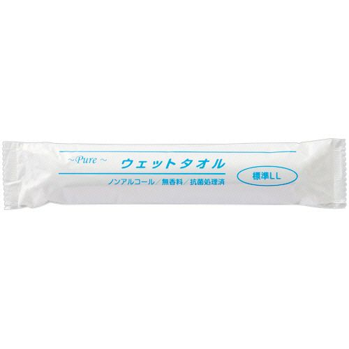 【代引不可】【イージャパンモール】【返品・交換・キャンセル・日時指定不可・法人（会社・企業）様限定】 必ず2通目のメールをご確認ください。 ※本商品は熨斗・包装（ラッピング）はお承り出来ない商品となります。 ※本商品はお届け先様名が法人（企業・会社）様宛ての場合のみお承りとなり、個人様宛てのご注文はお承りしておりませんので予めご了承くださいませ。 ※領収書につきましてはeメールにPDFファイルを添付してのご案内のみとなります。 ※本商品は【イージャパンショッピングモール】（イージャパンモール）の他の商品と同梱することは出来ません。※商品はご注文（ご決済）後、2-5営業日で発送（土・日・祝日除く）となります。※配送業者と契約がないため、送付先が沖縄・離島・一部地域の場合キャンセルとさせていただきます。※発送予定日は、在庫がある場合の予定日となります。 ※在庫がない場合には、キャンセルとさせて頂きます。 ※納期が遅れます場合には改めてご連絡させて頂きます。※本商品はメーカー取り寄せ商品となります。 流動在庫となりますためお手配時に在庫がない場合はキャンセルとさせていただきます。 在庫と納期のご確認が必要な場合は事前にお問い合わせください。 ※キャンセル・返品・交換・日時指定不可です。（平日のみのお届け） ※ご注文確定後でのお届け先の変更等はお承りできませんのでご注意ください。 ※本商品は法人（企業・会社）様限定商品となり、お届け先は「法人（企業・会社）様」に限ります。（個人様宛てへのお届けはお承りしておりません） 　お届け先に法人名が確認できる表札等がない場合、お届けをお承りすることができなくなっております。 　また、商品のお受取人様名に法人（企業・会社）様名をご記入いただけない場合もご注文をお承りできません。 ※置き配や宅配ボックスへの配送も承れませんので、お届け時にお留守でないようお願い致します。 ※沖縄・離島および一部地域へのお届けは出来ません。 ※商品のお写真はイメージ画像です。概要 ボリュームがあり、やわらかい肌ざわりの丈夫な抗菌処理済みウェットタオル。 商品説明 ●色分けされたフィルムで識別しやすい！標準・LLサイズ、50本×10パックセットです。 仕様 サイズ LL その他仕様 ●標準●素材：レーヨンエンボス不織布●個包装●無香料●抗菌処理済●温めて使用可 備考 ※温め時にフィルムのインクが色落ちする場合があります。 シートサイズ 260×600mm アルコール ノンアルコールタイプ JANコード 4901091180915 【広告文責】株式会社イージャパンアンドカンパニーズ 072-875-6666《ご注意ください》 ※本商品はキャンセル・返品・交換・日時指定不可の商品です。 　不良品、内容相違、破損、損傷の場合は良品と交換いたします。 　但し、商品出荷より7日以上たった商品につきましては交換いたしかねますのでご注意ください。 ※商品がリニューアルしている場合、リニューアル後の商品をお届けします。 ※法人（企業・会社）様宛ての場合のみご注文をお承りしております。（個人様宛てへのお届けはお承りしておりません） 　配送の日時指定は出来ません。お届け時にお留守でないようお願い致します。[関連キーワード：入浴・清拭用品 清拭用品 からだふき ウエットタイプ]