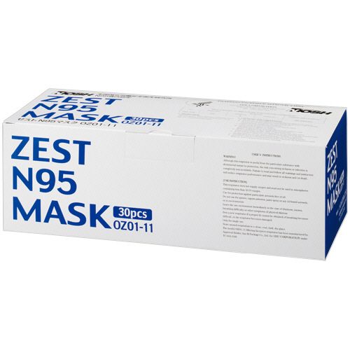【送料無料】【個人宅届け不可】【法人（会社・企業）様限定】ゼスト　N95マスク　OZ01−11　個包装　1箱（30枚）