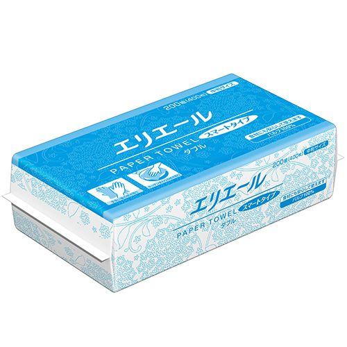 【代引不可】【イージャパンモール】【返品・交換・キャンセル・日時指定不可・法人（会社・企業）様限定】 必ず2通目のメールをご確認ください。 ※本商品は熨斗・包装（ラッピング）はお承り出来ない商品となります。 ※本商品はお届け先様名が法人（企業・会社）様宛ての場合のみお承りとなり、個人様宛てのご注文はお承りしておりませんので予めご了承くださいませ。 ※領収書につきましてはeメールにPDFファイルを添付してのご案内のみとなります。 ※本商品は【イージャパンショッピングモール】（イージャパンモール）の他の商品と同梱することは出来ません。※商品はご注文（ご決済）後、2-5営業日で発送（土・日・祝日除く）となります。※配送業者と契約がないため、送付先が沖縄・離島・一部地域の場合キャンセルとさせていただきます。※発送予定日は、在庫がある場合の予定日となります。 ※在庫がない場合には、キャンセルとさせて頂きます。 ※納期が遅れます場合には改めてご連絡させて頂きます。※本商品はメーカー取り寄せ商品となります。 流動在庫となりますためお手配時に在庫がない場合はキャンセルとさせていただきます。 在庫と納期のご確認が必要な場合は事前にお問い合わせください。 ※キャンセル・返品・交換・日時指定不可です。（平日のみのお届け） ※ご注文確定後でのお届け先の変更等はお承りできませんのでご注意ください。 ※本商品は法人（企業・会社）様限定商品となり、お届け先は「法人（企業・会社）様」に限ります。（個人様宛てへのお届けはお承りしておりません） 　お届け先に法人名が確認できる表札等がない場合、お届けをお承りすることができなくなっております。 　また、商品のお受取人様名に法人（企業・会社）様名をご記入いただけない場合もご注文をお承りできません。 ※置き配や宅配ボックスへの配送も承れませんので、お届け時にお留守でないようお願い致します。 ※沖縄・離島および一部地域へのお届けは出来ません。 ※商品のお写真はイメージ画像です。概要 パルプ100％で2枚重ね。 商品説明 ●レギュラーサイズのペーパータオル、400枚（200組）×50パックのセットです。 仕様 タイプ レギュラー シートサイズ 210×230mm 材質 パルプ100％ パッケージサイズ W210×D115×H61mm 生産国 日本 その他仕様 ●内容量：400枚（200組）●ダブル シリーズ名 エリエール JANコード 4902011115406 【メーカー・製造または販売元】大王製紙【広告文責】株式会社イージャパンアンドカンパニーズ 072-875-6666《ご注意ください》 ※本商品はキャンセル・返品・交換・日時指定不可の商品です。 　不良品、内容相違、破損、損傷の場合は良品と交換いたします。 　但し、商品出荷より7日以上たった商品につきましては交換いたしかねますのでご注意ください。 ※商品がリニューアルしている場合、リニューアル後の商品をお届けします。 ※法人（企業・会社）様宛ての場合のみご注文をお承りしております。（個人様宛てへのお届けはお承りしておりません） 　配送の日時指定は出来ません。お届け時にお留守でないようお願い致します。[関連キーワード：日用品]