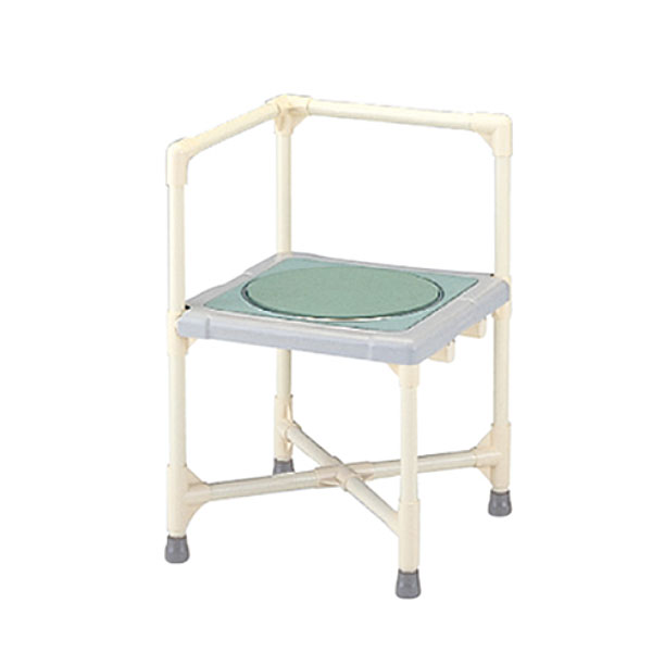 (代引き不可) シャワーいす L型 ターンテーブルタイプ(大) CAT-0101 矢崎化工 (介護用 風呂椅子 浴室 椅子 椅子 回転椅子) 介護用品