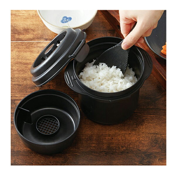 【マラソン限定P2倍】電子レンジ専用炊飯器 糖質カットご飯メーカー1合炊き UDG1N ...