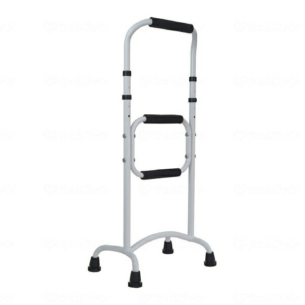 【12/1限定P5倍】リハビリ兼用杖 立ち座り補助 リハステッキ サイド WB5269 ホワイト フジホーム フレイル対策 リハビリ運動 介護用品