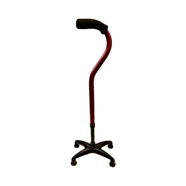 【マラソン限定P2倍】杖 ステッキ マグネシウム四点杖Neo (ネオ) WB5324 バーガンディ フジホーム 介護..